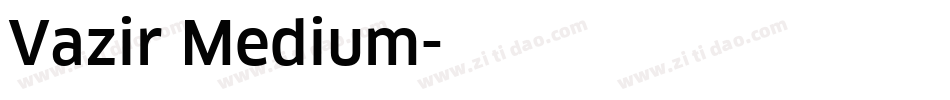 Vazir Medium字体转换